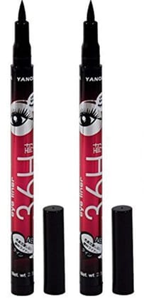 Tiny Deal Liquid Waterproof Lash Eyeliner Pencil (Black) - Pack of 2