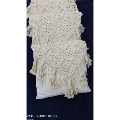 Boho Handmade Macrame Cushion Cover-Single