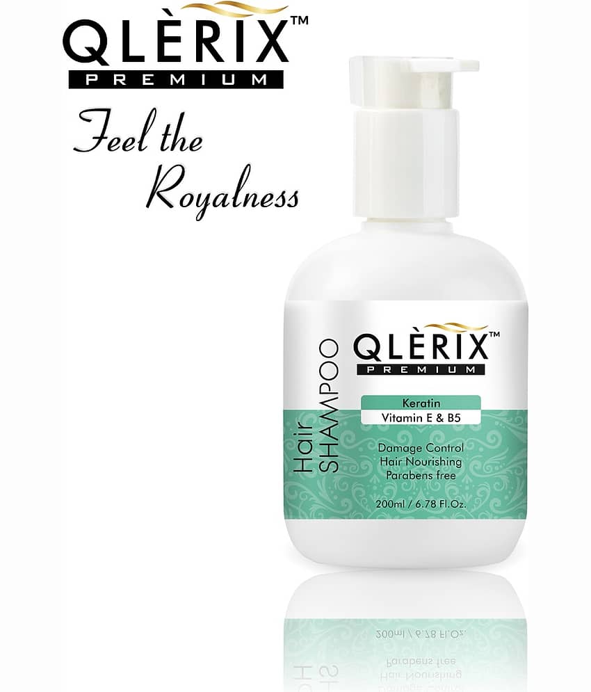 QLERIX Premium Keratin with Vitamin E & B5 Shampoo QLERIX Premium Keratin Shampoo pack of 2 Shampoo 200 ML mL Pack of 2