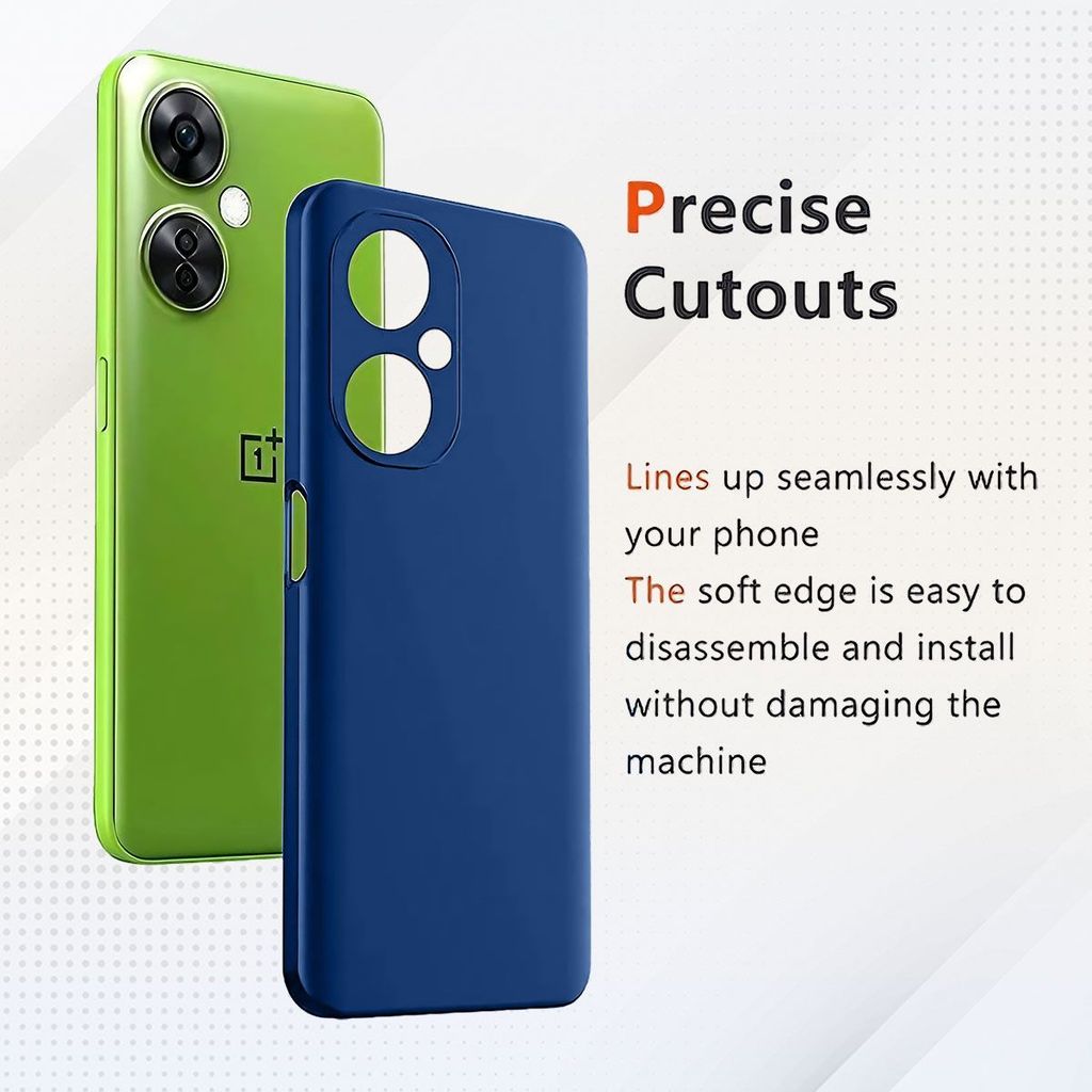 LIRAMARK Liquid Silicone Soft Back Cover Case for OnePlus Nord CE 3 Lite 5G / 1+Nord CE 3 Lite 5G