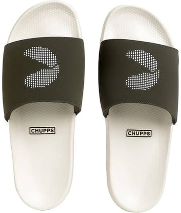 CHUPPS White Men's Slide Flip Flop