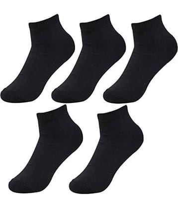 Creature Black Casual Ankle Length Socks Pack of 5