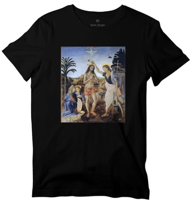 Baptism Of Christ Art T-shirt-36 - XS / Black