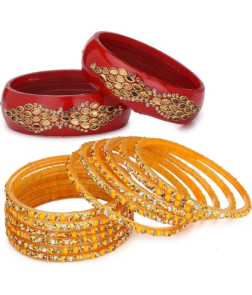 Somil Designer Wedding Fancy Glass Bangle Set For Party, Marriage, Function And Daily Use
