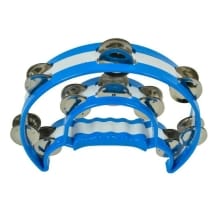 Percussion Hand-Held Cutaway Design Metal Jingle Double Row Tambourine