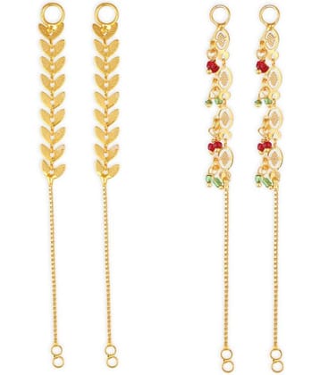 1gram gold Plated Kanchain Ear chain earcuff Ear to Ear Combo for Women & Girls