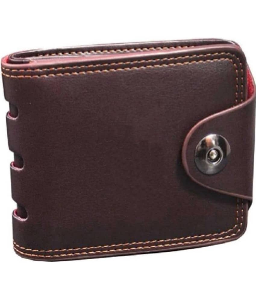 style AMOR - Brown Canvas,Leather,Rubber,Metallic,Faux Suede Men's Regular Wallet ( Pack of 1 )