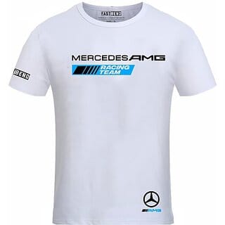 FastB Men Typography Round Neck White T-Shirt