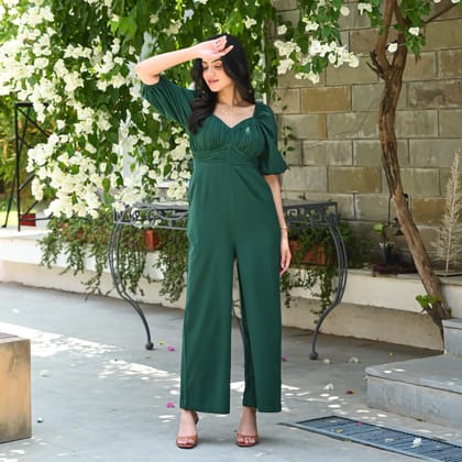 Mossy Green Jumpsuit-XS