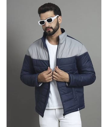 renuovo Polyester Men's Puffer Jacket - Navy Blue ( Pack of 1 )