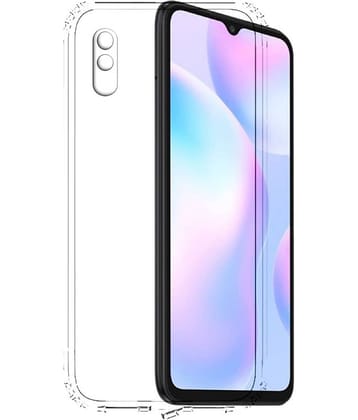 Case Vault Covers - Transparent Silicon Silicon Soft cases Compatible For Xiaomi Redmi 9A ( Pack of 1 )