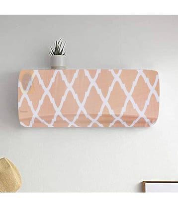 Single Polyester Blend Beige AC Cover for (1.5 to 2) Ton Split AC