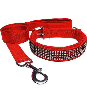 Petshop7 Red Combo (Collar Belt and Leash) ( X-Large )