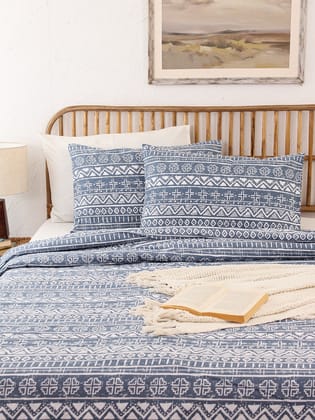 Kullu Patti Double Dohar (Blue)