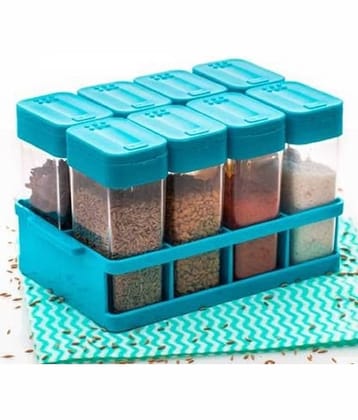 Analog Kitchenware Masala/Condiment Plastic Sky Blue Spice Container ( Set of 1 )