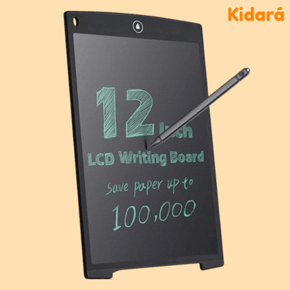 LCD Writing Pad - 12 Inch for Drawing/Sketching | Ages 3+ (Multicolor)