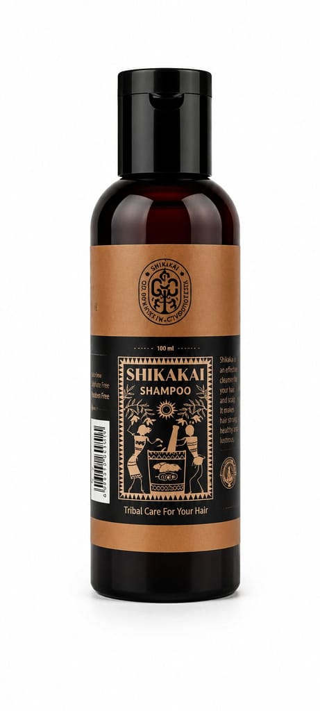 Natural Handmade Shikakai Shampoo 100 ml Bottle