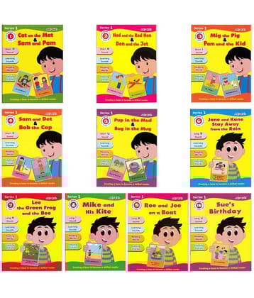 Jolly Kids Story Time Phonics Book Series 1 (Set of 10)