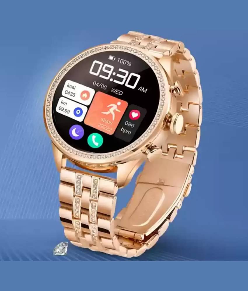 VENKAT ZONE AMOLED BT Calling Upto 1-2 days Smart Watch Gold