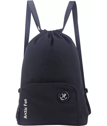 Arctic Fox 15 Ltrs Black Drawstring Bag