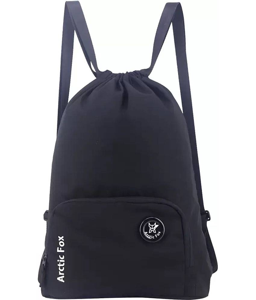 Arctic Fox 15 Ltrs Black Drawstring Bag