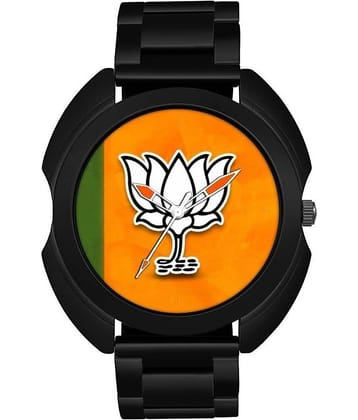 IIK COLLECTION - Black Stainless Steel Analog Men's Watch