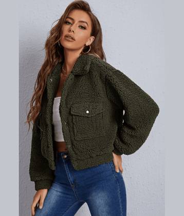 PP Kurtis - Woollen Green Jackets Pack of 1