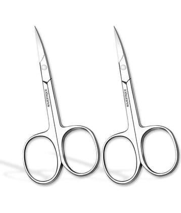Majestique Professional Scissor 100% Stainless Steel Scissors for Multi-purpose Grooming Pack Of 2