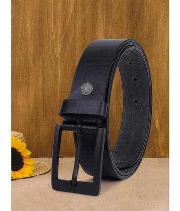SUNSHOPPING - Black 100% Leather Men's Formal Belt ( Pack of 1 )