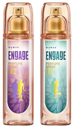 Engage W3 Perfume Spray For Women, 120ml & W2 Perfume Spray For Women, 120ml - Floral, Fruity, Citrus Engage W3 Perfume Spray For Women, 120ml & W2 Perfume Spray For Women, 120ml - Floral, Fruity, Citrus - 1 count (pack of 1)