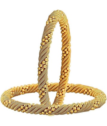 YouBella Golden Bangle - Pack of 2