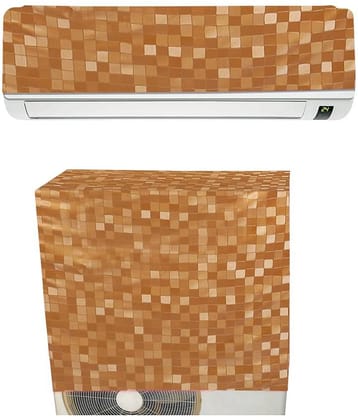 E-Retailer Single PVC Orange AC Cover for Split AC