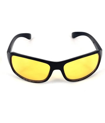 Kanny Devis - Black Wrap Around Sunglasses ( Pack of 1 )