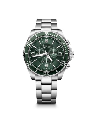 Victorinox Men 43 mm Size Green Dial Maverick Chronograph Watch - V241946-Green