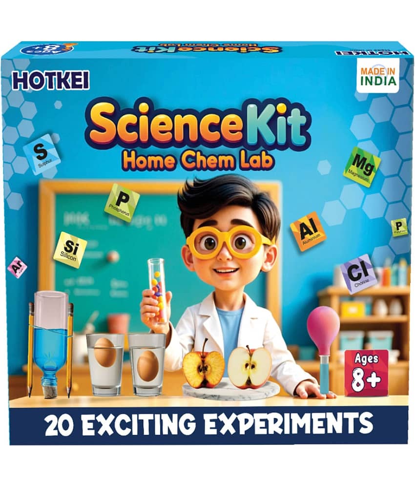 HOTKEI Educational Chemistry Science Experiment Kit Games Gift Toys for Kids Boy Girl Aged 8 10 12 Year STEM Scientific Lab Kit Project Toy Birthday Gifts for Boys Girls Home Chem Lab Toy Science Kit