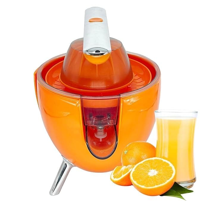Electric Citrus Press, Non-Slip Feet Retro Style Citrus Juicer - 300W Electric Orange Juice Squeezer, 2 Cones for Large & Small Fruits - Easy to Clean Juicer