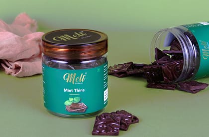 Mint Thins, 150 gm | Melt Chocolates