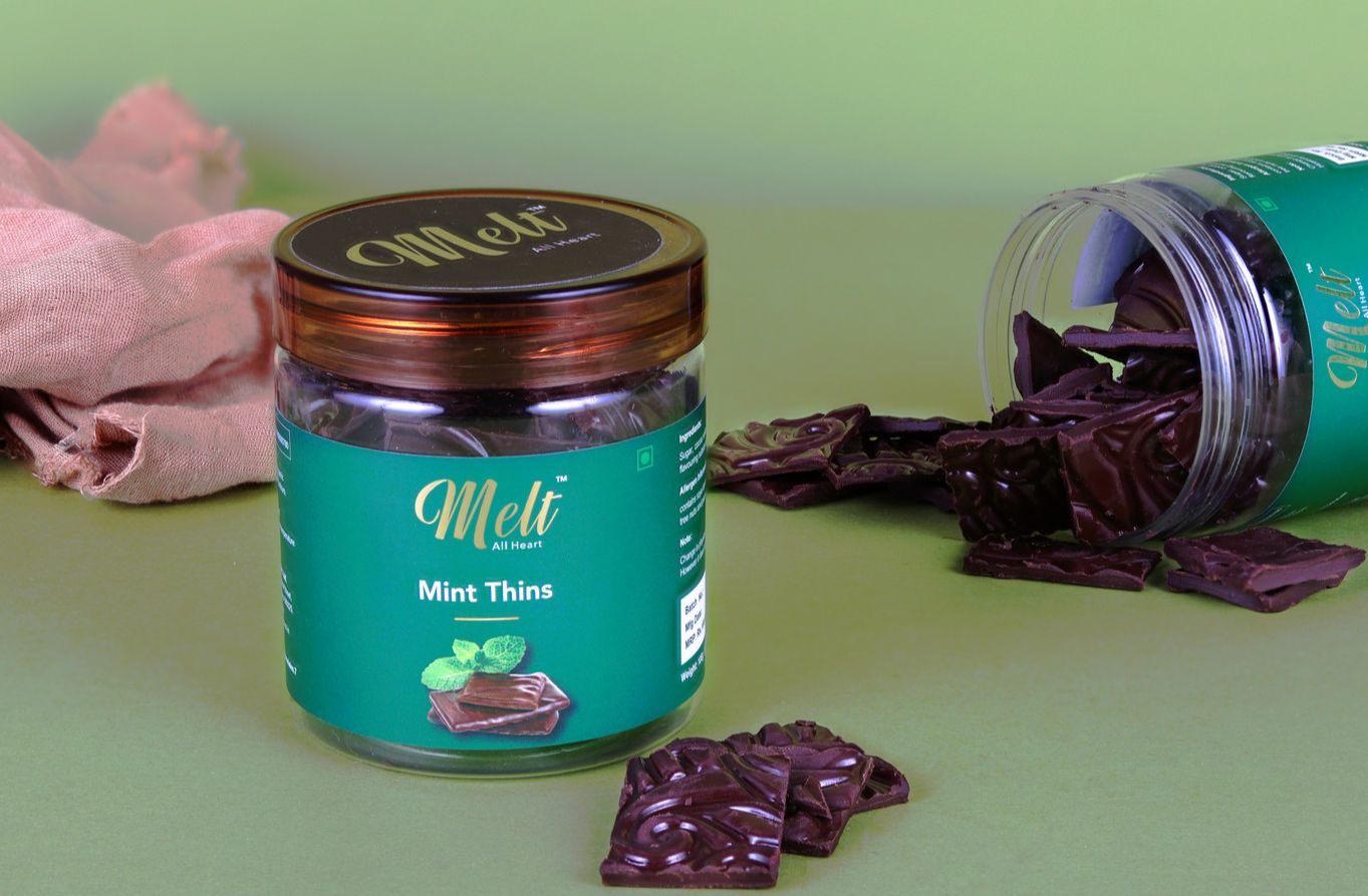 Mint Thins, 150 gm | Melt Chocolates