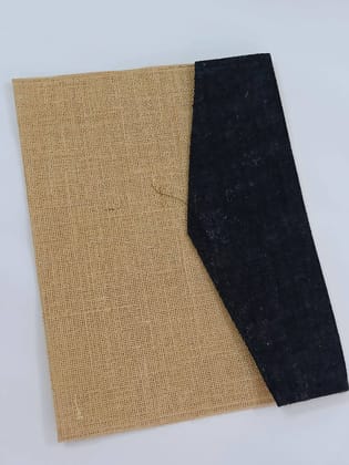 Jute Office File Folder Black (A4 Size)