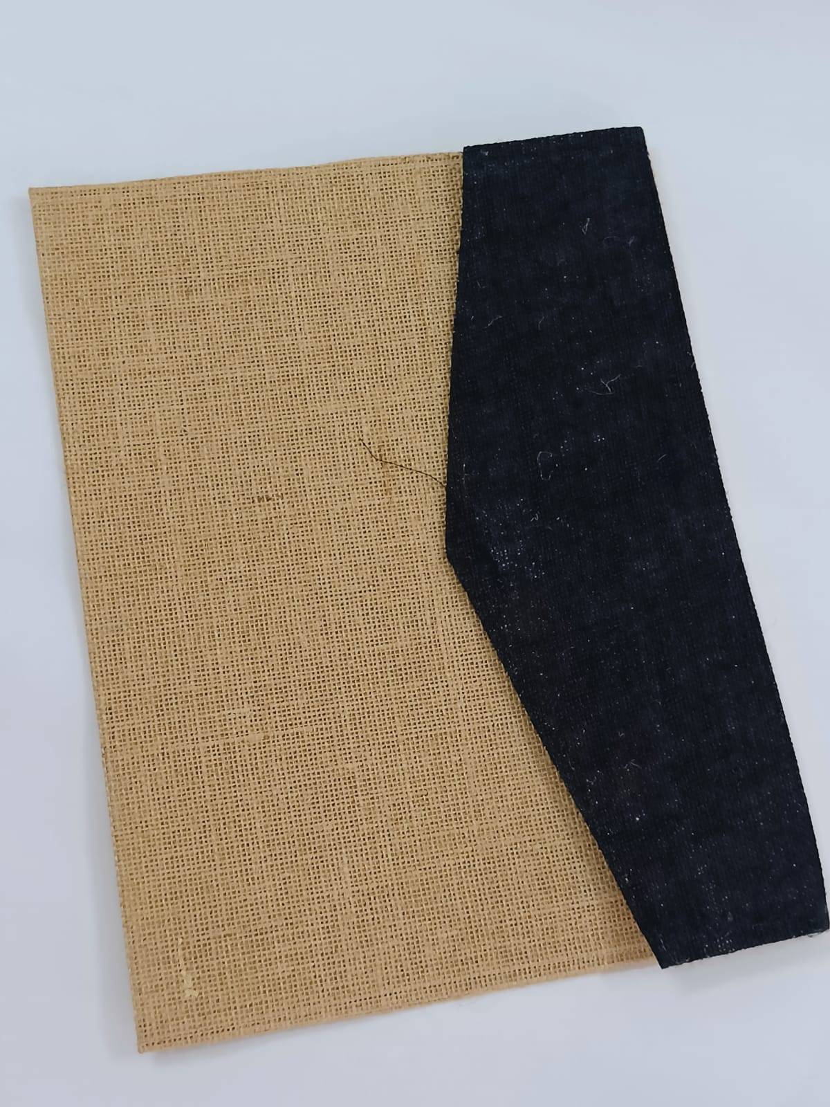 Jute Office File Folder Black (A4 Size)
