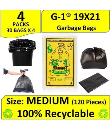 G-1 Medium 120 pcs - 19X21 Disposable Garbage Trash Waste Dustbin Bags