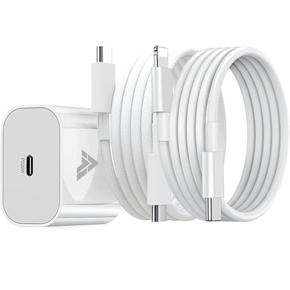 Dr Vaku 20W Fast Charger Adapter for iPhone 17, 16, 15, 14, 13, 12, 11 Series, with 1M Type-C to Lightning Data Cable + 1M Nylon-Braided Type-C to Type-C Data Cable (1 Adapter + 2 Cables) Dr Vaku 20W Fast Charger Adapter for iPhone 17, 16, 15, 14, 13, 12, 11 Series, with 1M Type-C to Lightning Data Cable + 1M Nylon-Braided Type-C to Type-C Data Cable (1 Adapter + 2 Cables)