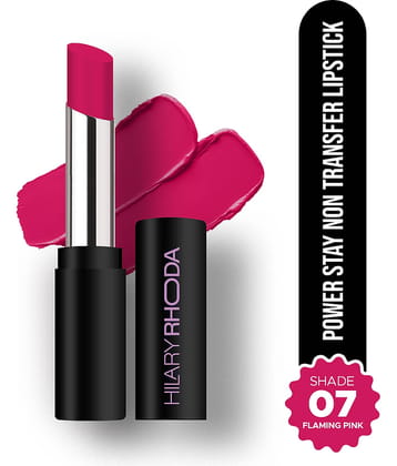 Hilary Rhoda Pink Matte Long Lasting Creme Lipstick ( Pack of 1 )