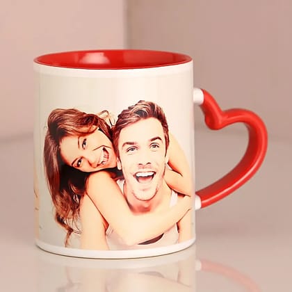 Personalised Heart Handle Mug