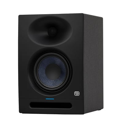 PreSonus Eris Studio 5, 5.25-Inch High-Definition Professional Studio Monitor with Woven Composite LF Driver, XLR, 1" Silk-Dome HF Driver, EBM Waveguide, and Acoustic Tuning Controls - Single (Black) Blue / Eris Studio 5