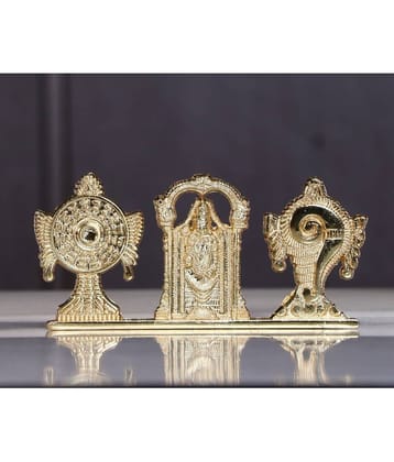 KridayKraft Aluminium Balaji Idol ( 5 cm )