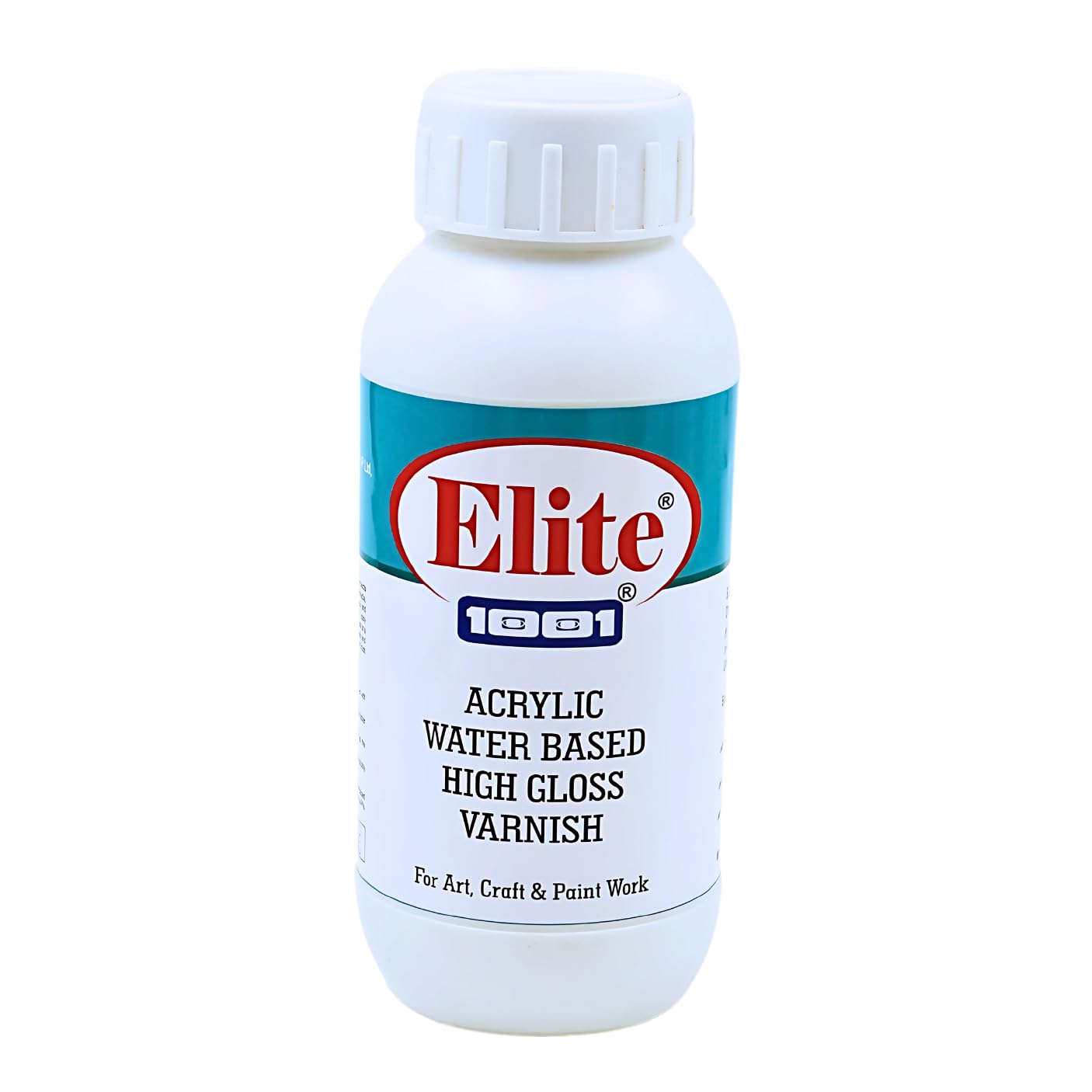 1001 Elite Acrylic Water Based High Gloss Varnish WT 1L | Clear Protective Finish for Wood, Furniture, Doors & Interior Surfaces
