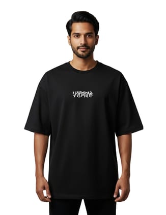 Vibes Tribal Graphic Oversize Cotton French Terry T-Shirt 240 GSM