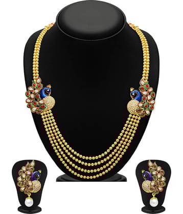 Sukkhi Gold Alloy Necklace Set ( Pack of 1 )