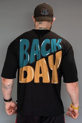 BACK DAY OVERSIZED T-SHIRT (BLACK)-S